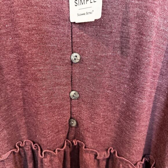 SIMPLE 3X Long Sleeve Dress - Picture 5 of 9